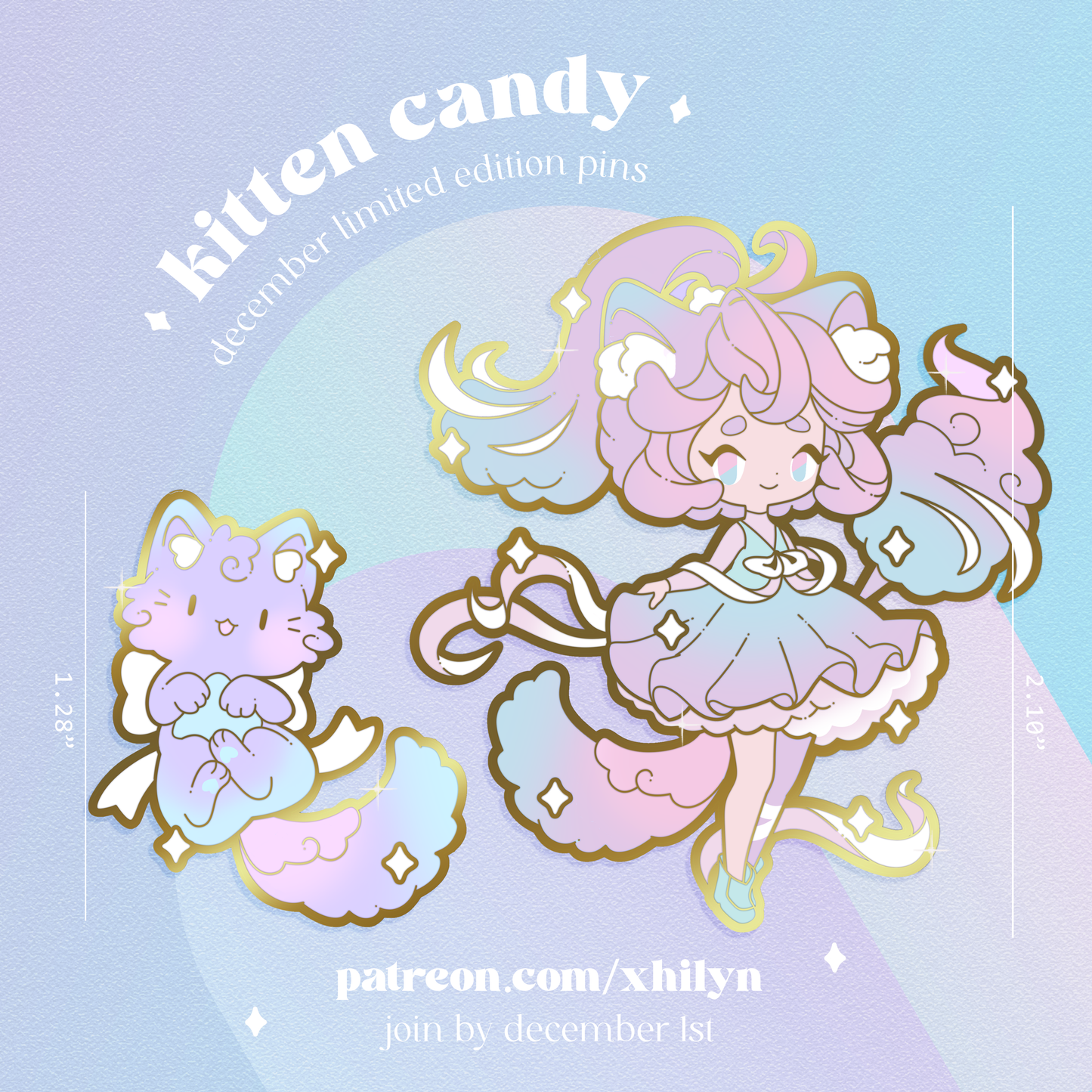Kitten Candy Pins - Dec 2023