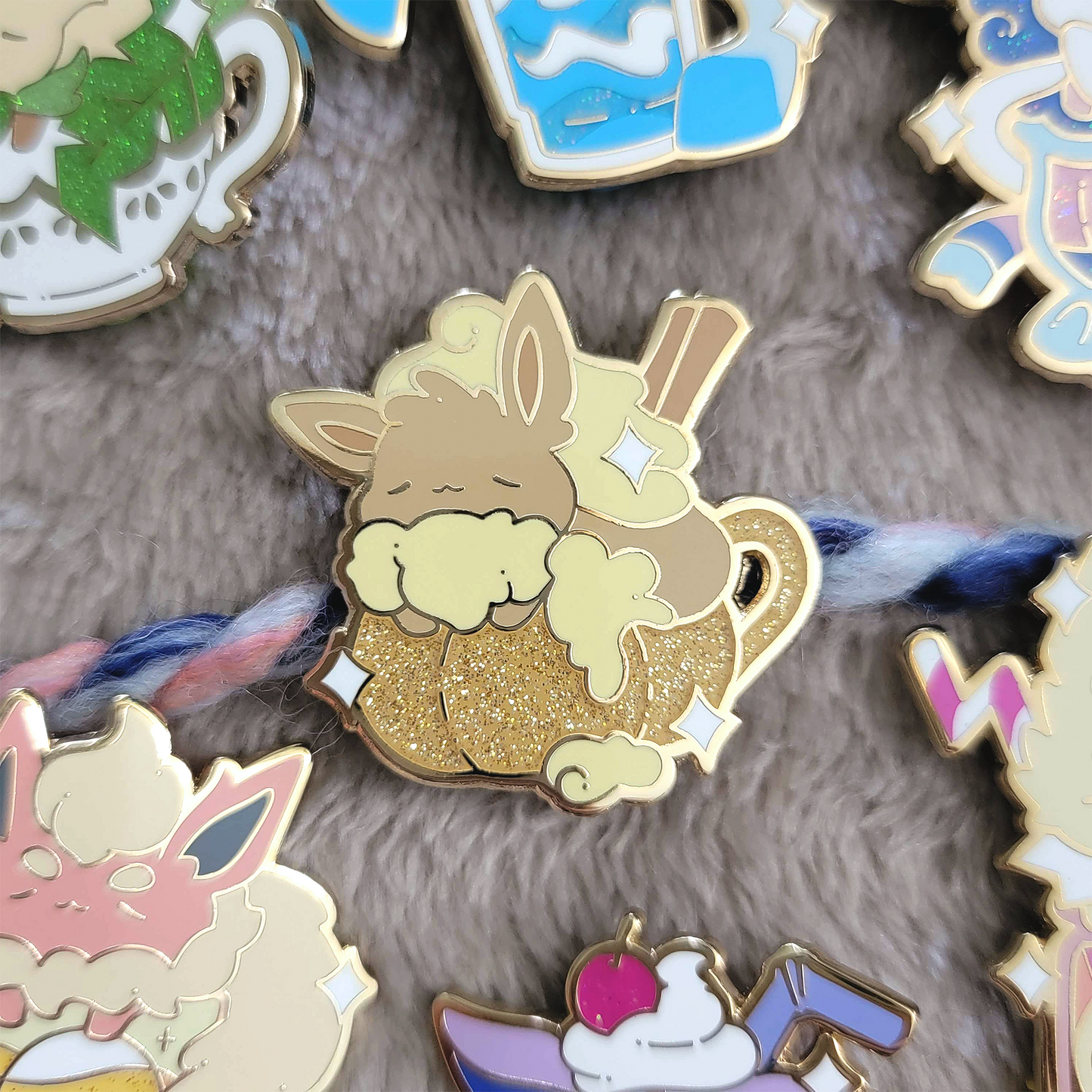 Pumpkin Spice Eevee Pin