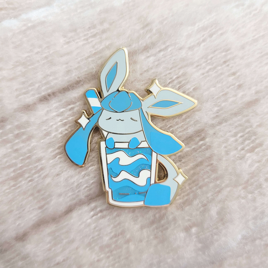 Blue Slushy Glaceon Eevee Pin