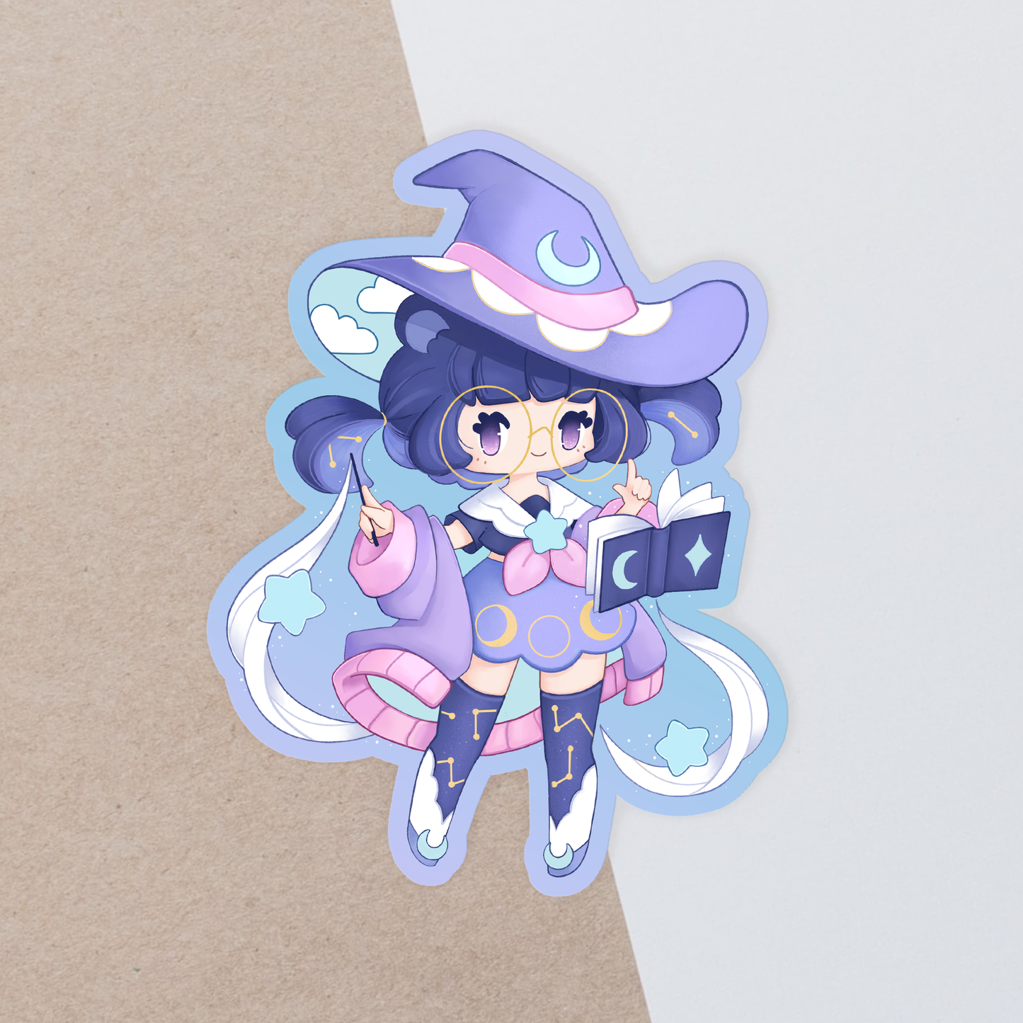 Astrology Bear Witch Sticker - August 23