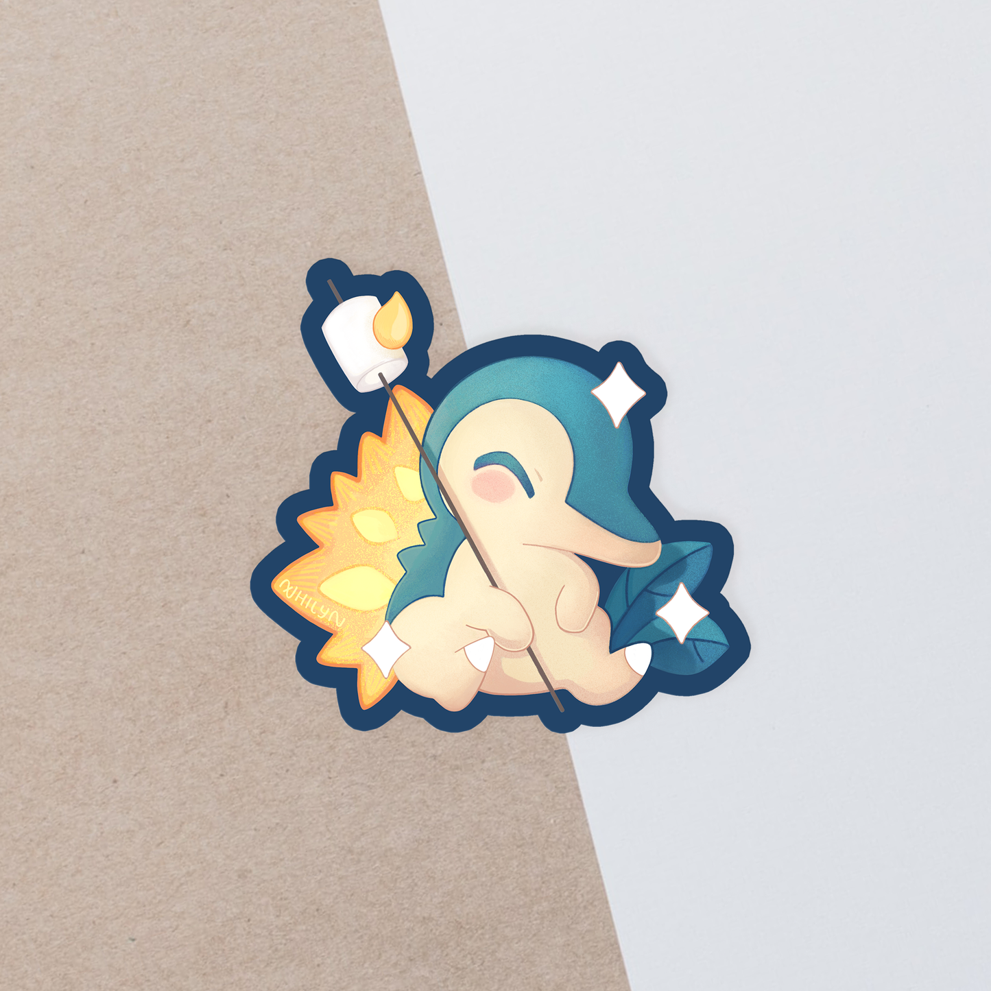 Campfire Shrew Cyndaquil Sticker