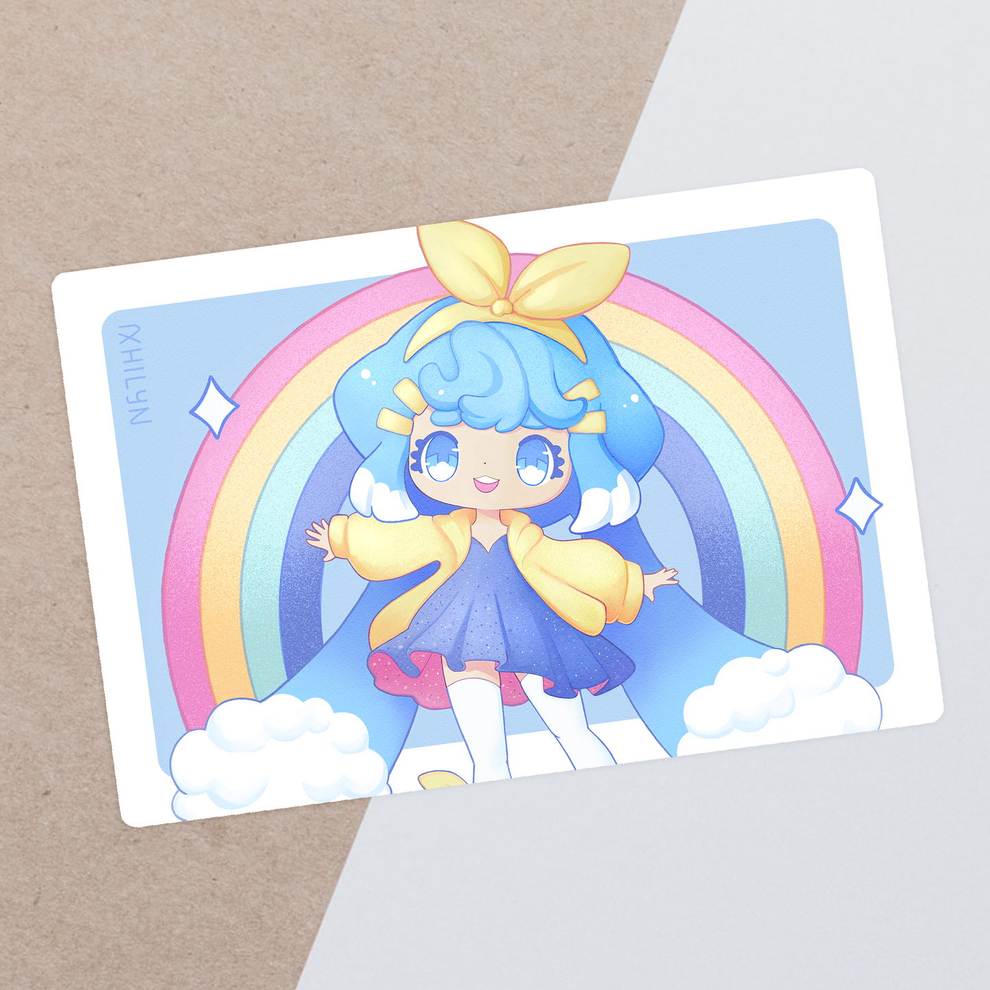 Rainbunny Postcard Print - January 2024