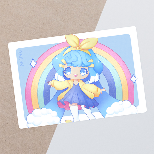 Rainbunny Postcard Print - January 2024