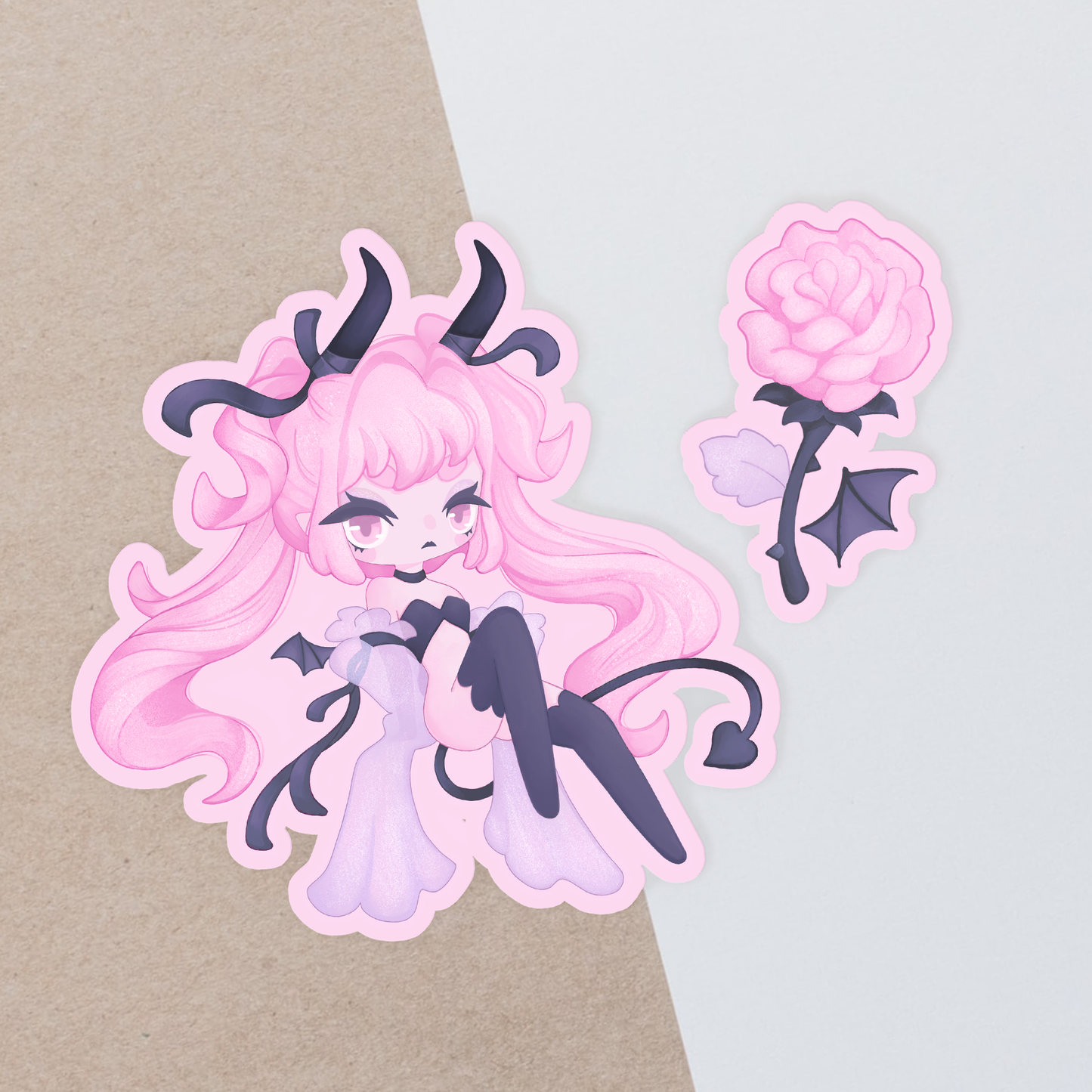 Succubus & Rose Stickers - Mar 23