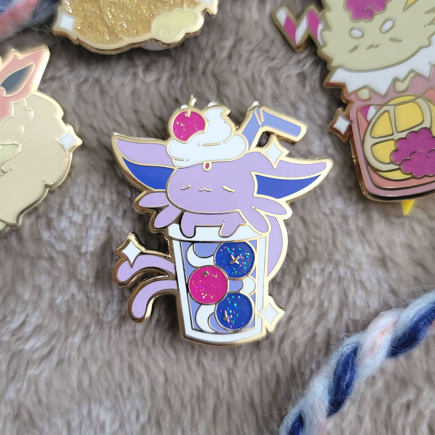 Berry Smoothie Espeon Eevee Pin