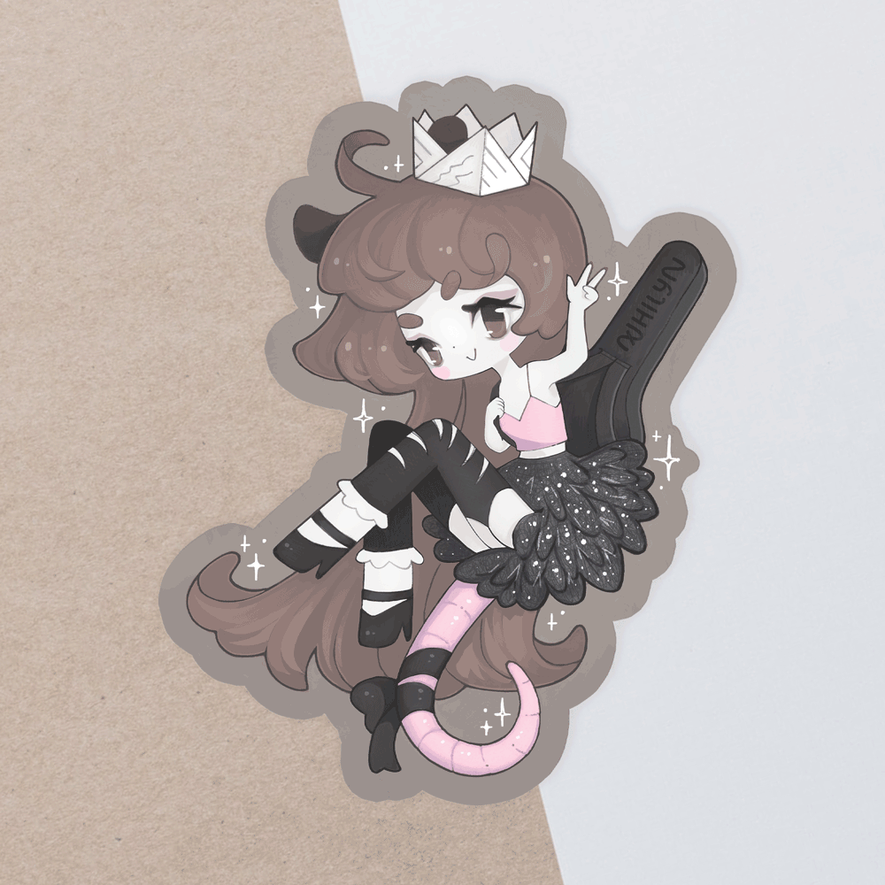 Trash Queen Matte Holo Sticker - August 25