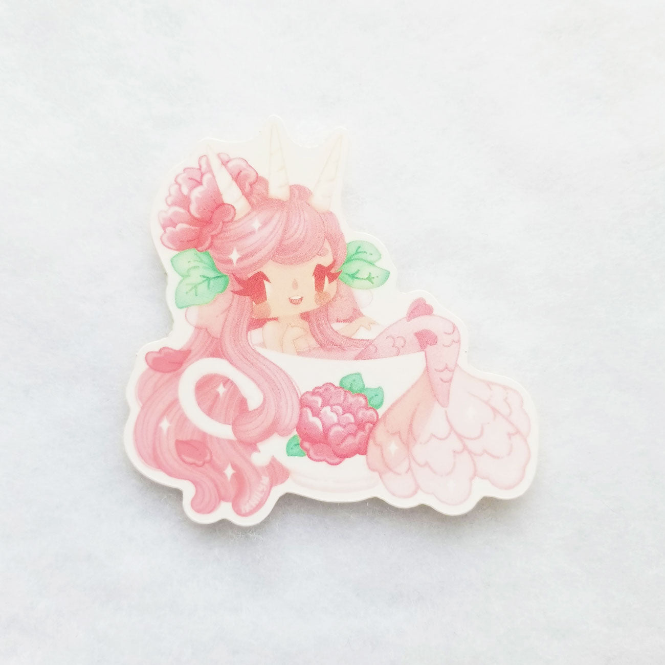 Teacup Mermaid Sticker