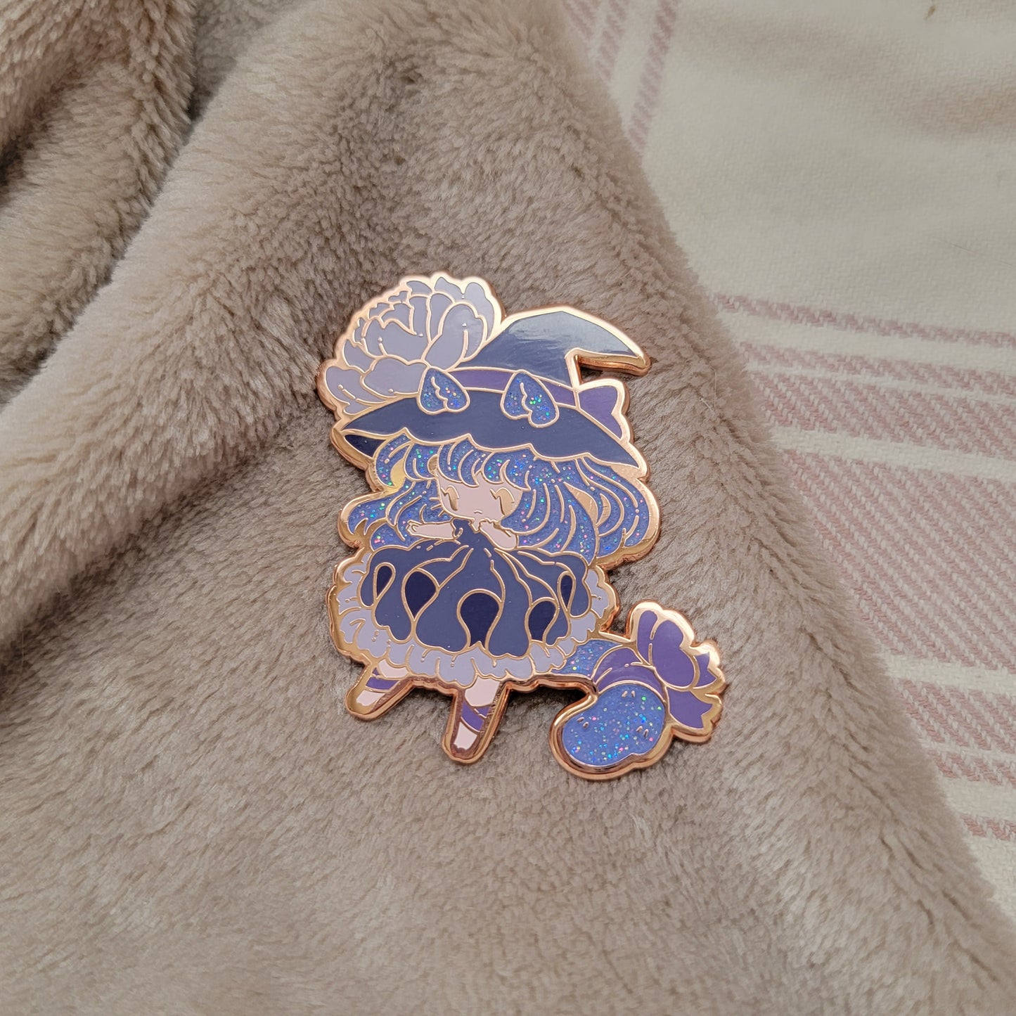 Baby Kitty Witch Pin