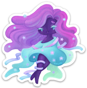 Holo Aurora Borealis Sticker