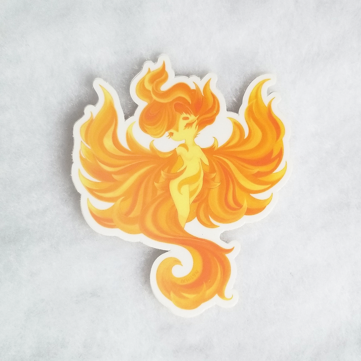 Fiery Phoenix Sticker