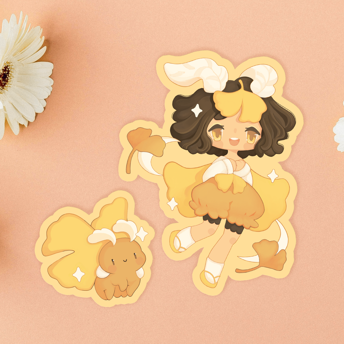 Ginkgo Moth Stickers - Sept 22