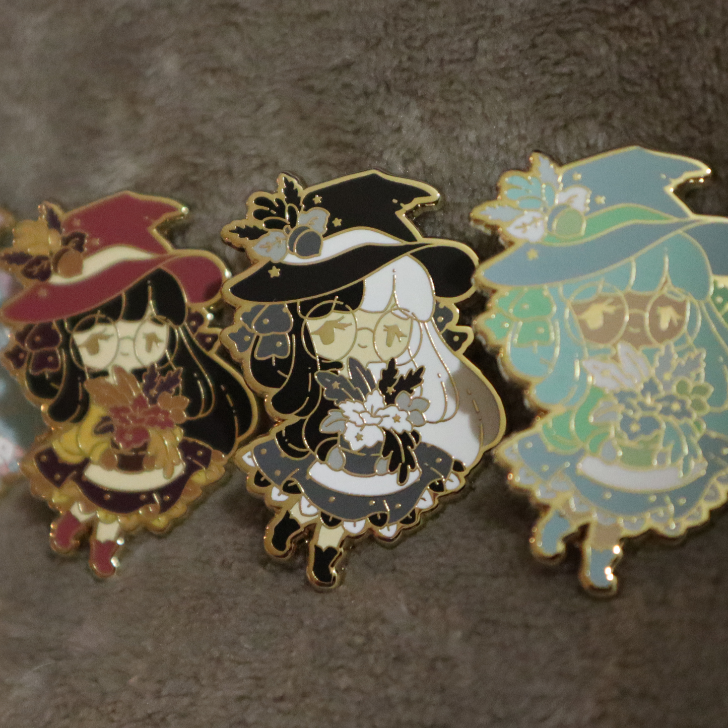Herbology Witch Pins ~ Limited Edition