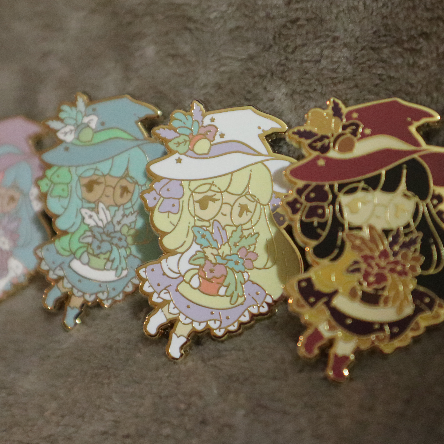 Herbology Witch Pins ~ Limited Edition