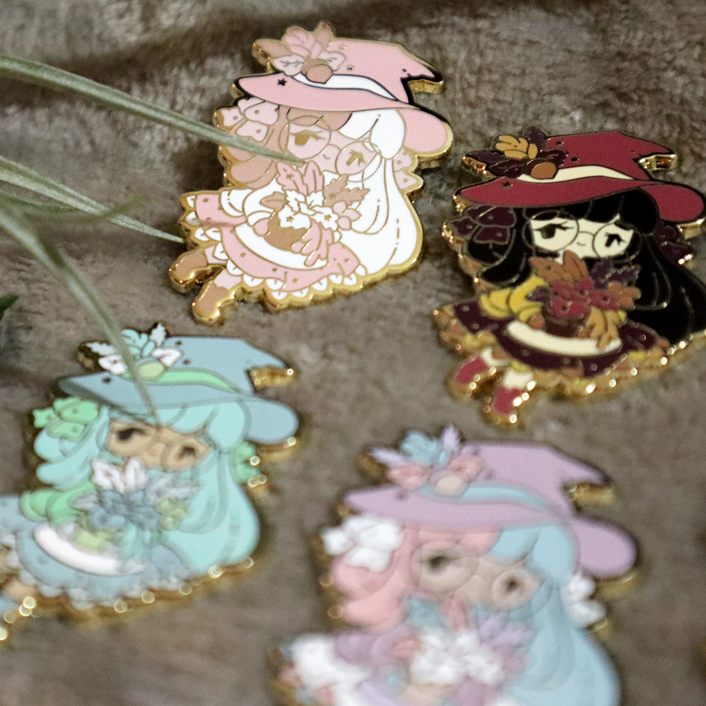 B&W Herbology Witch Pin~ Limited Edition Recolor