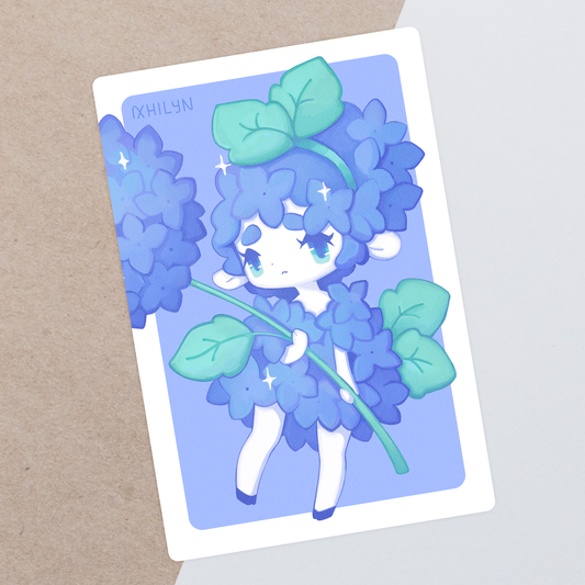 Hydrangea Postcard Print