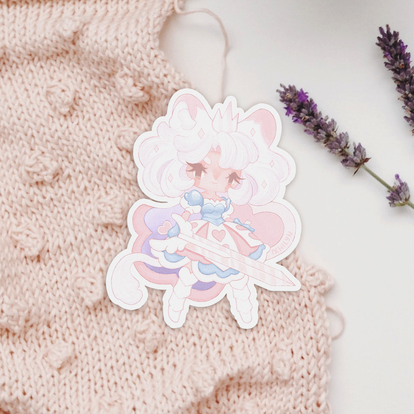 Pastel Lion Knight Sticker