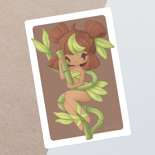 Bamboo Postcard Print ~ Last chance