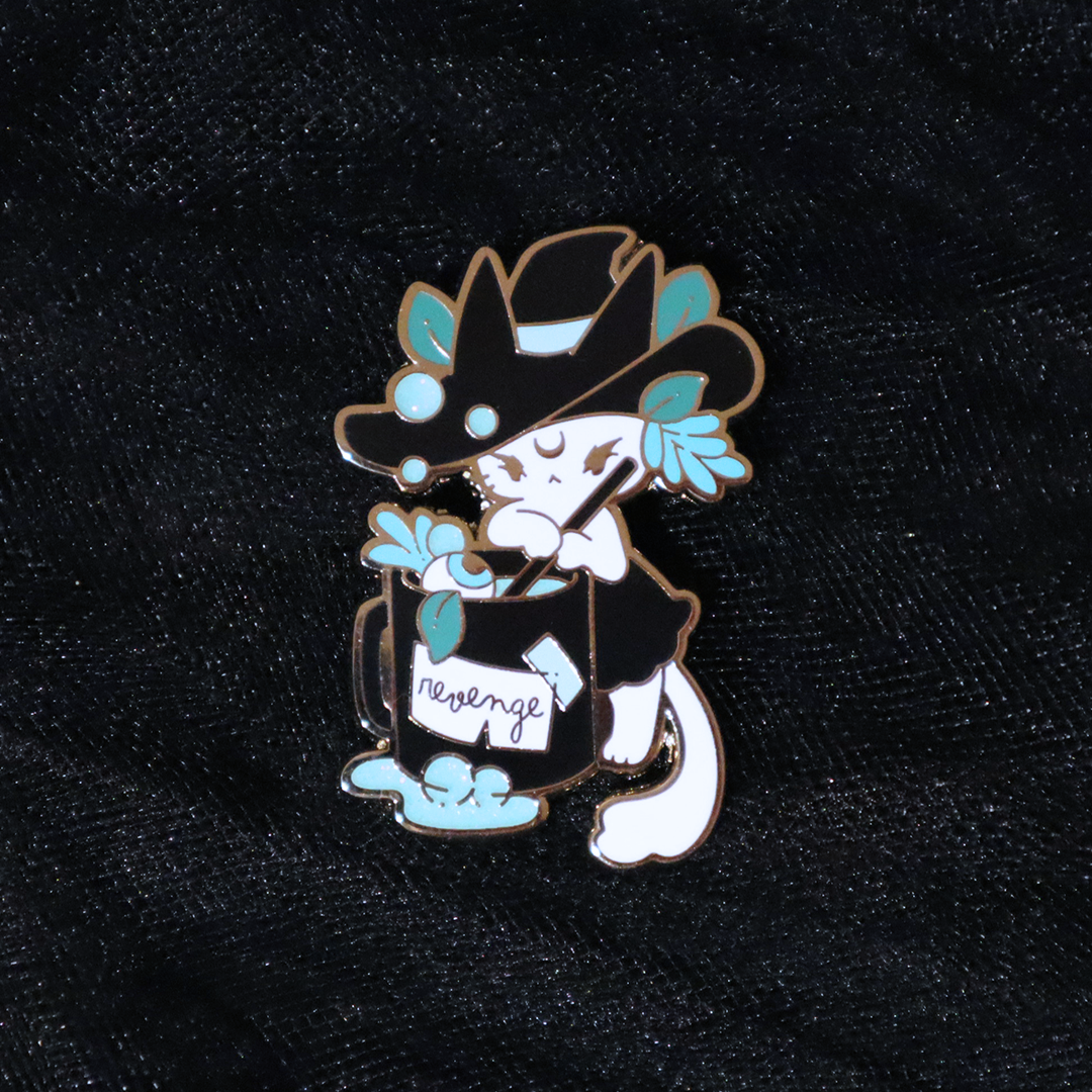 Cauldron Cat Pin