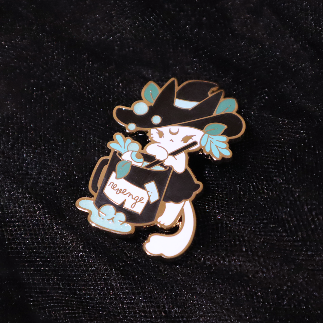 Cauldron Cat Pin