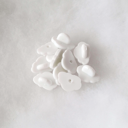 Puffy Cute Cloud Pin Backs / Clutches