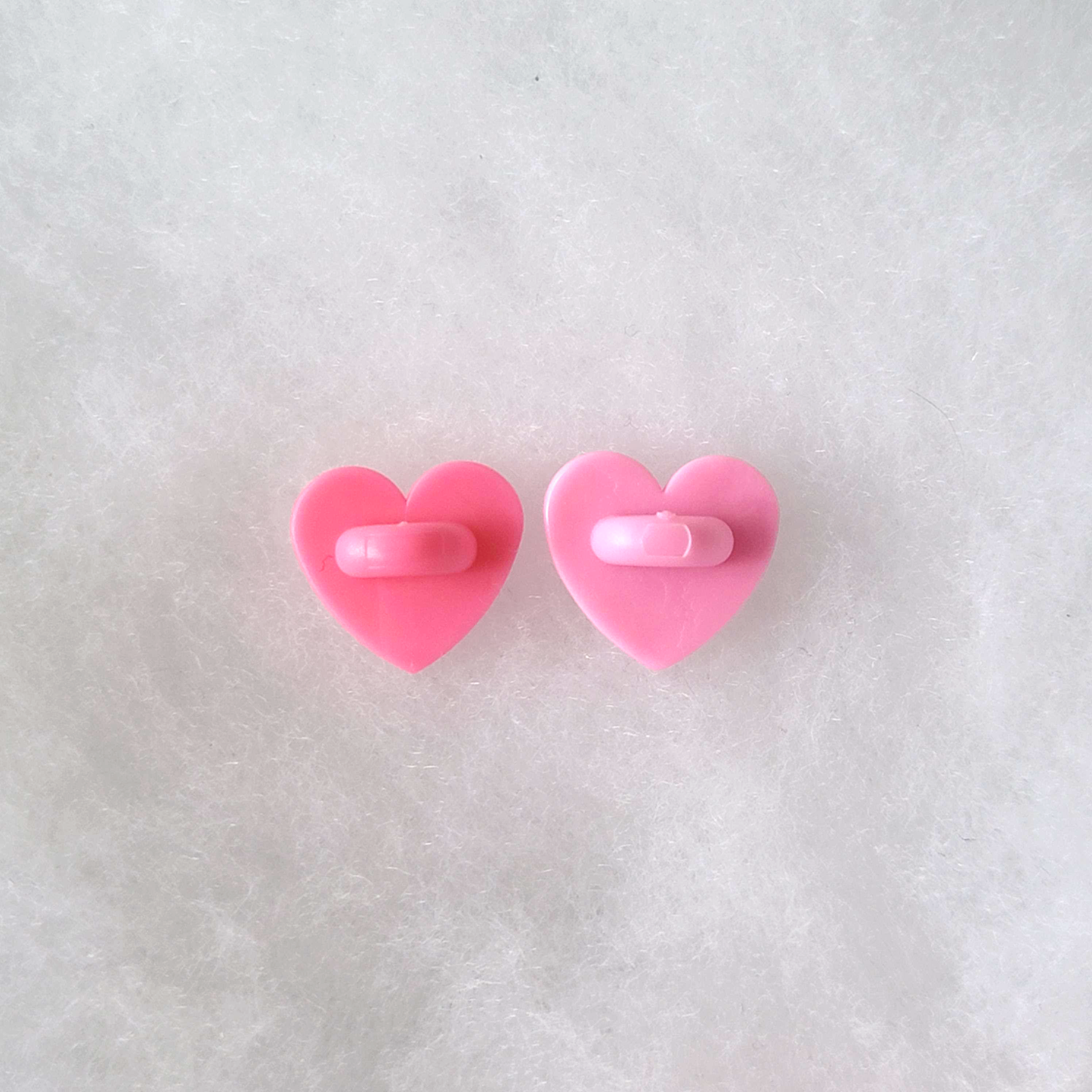 Baby Pink Rubber Pin Backs / Clutches