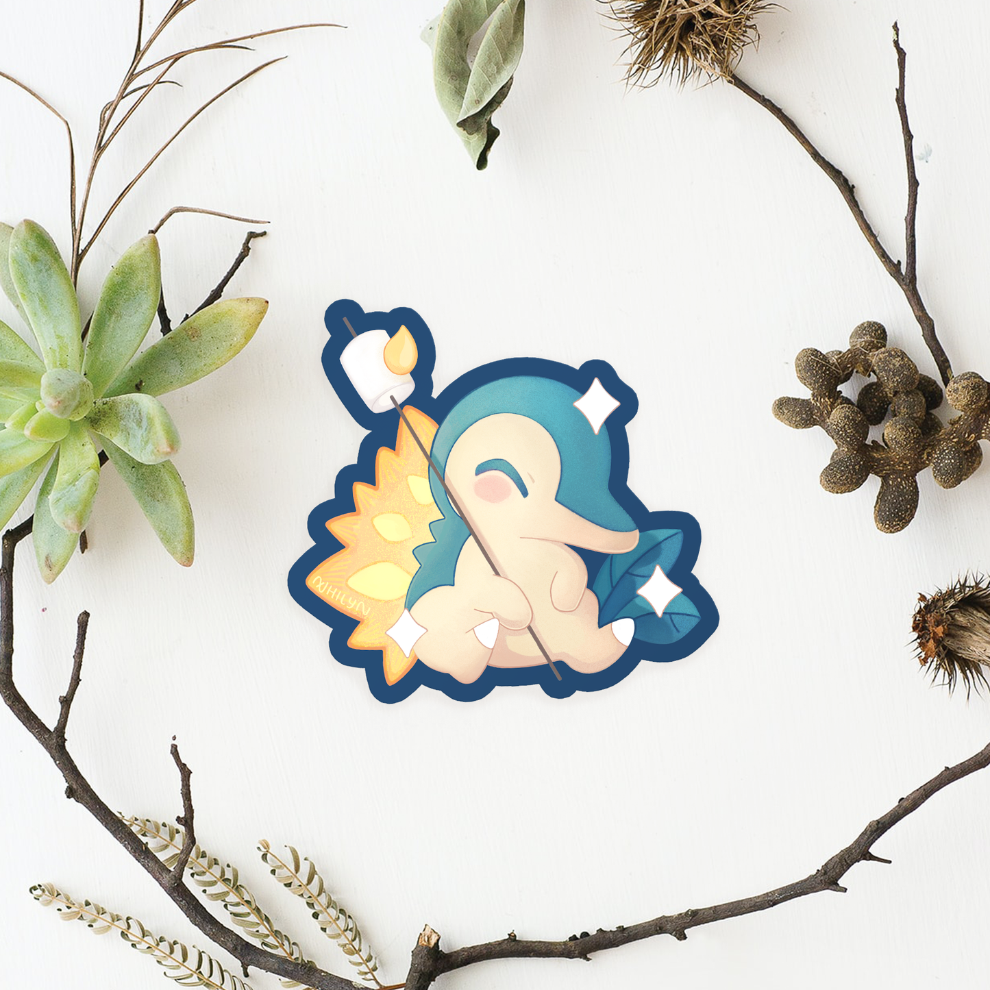 Campfire Shrew Cyndaquil Sticker