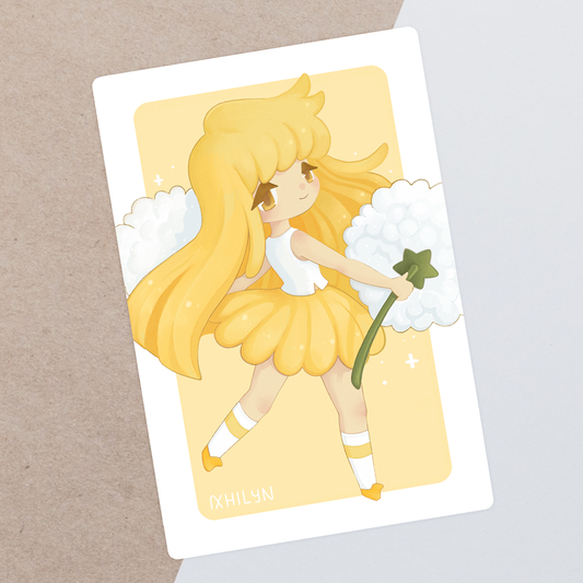 Dandelion Postcard Print ~ Last chance