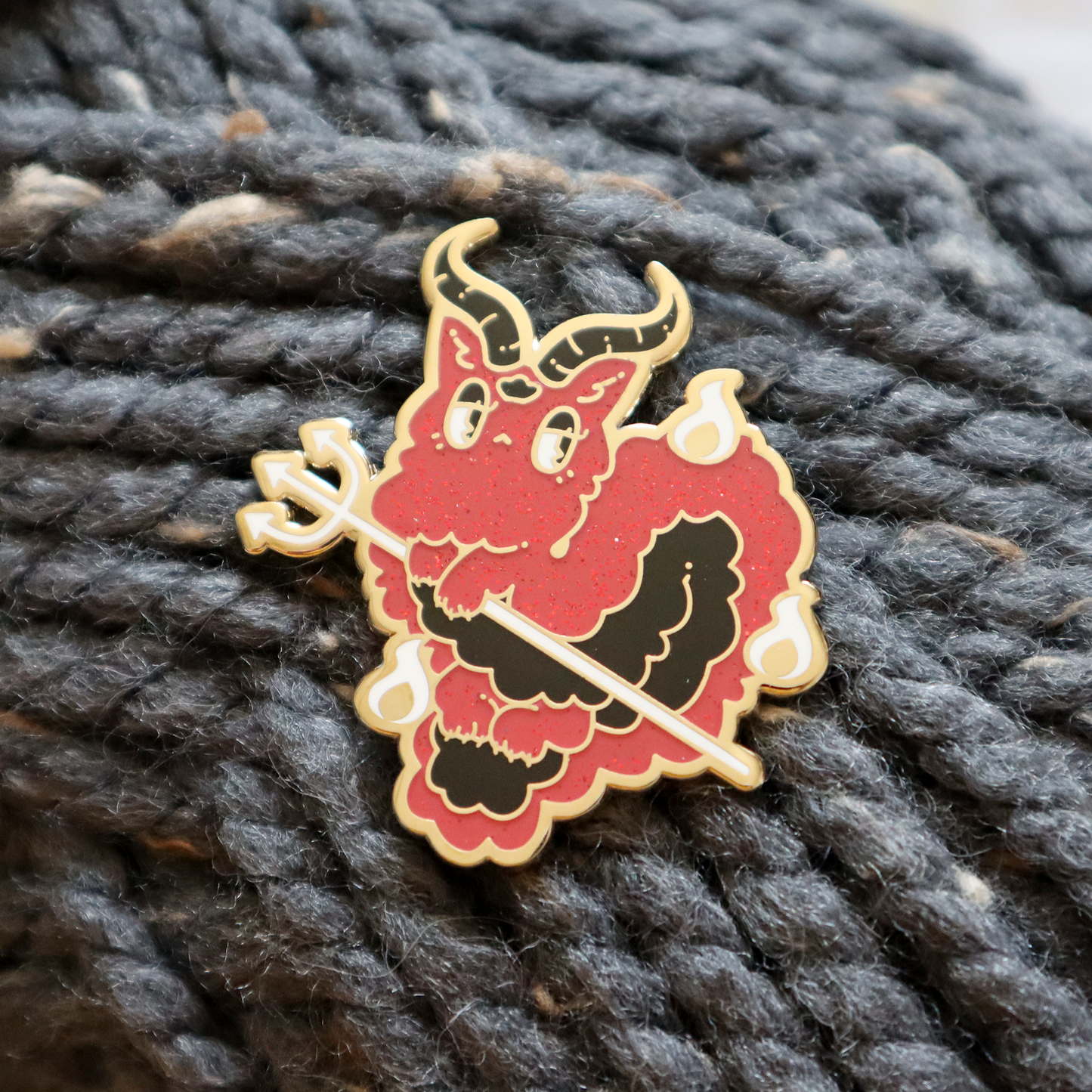 Long Satan Furby Pin