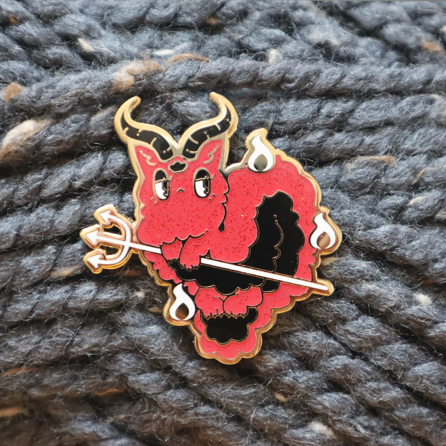 Long Satan Furby Pin
