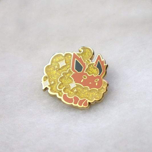 Fiesty Flareon Pin