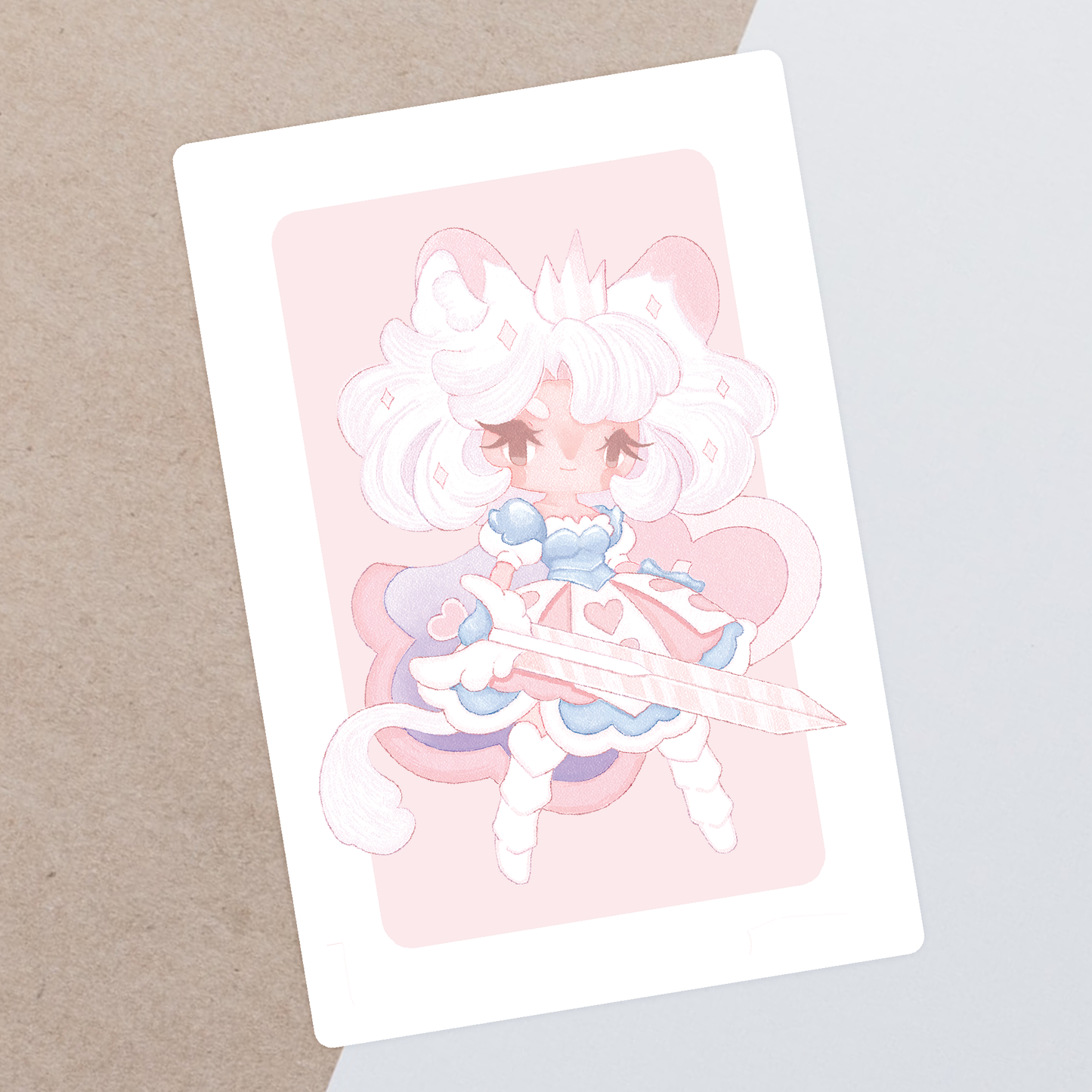 Pastel Knight Postcard Print