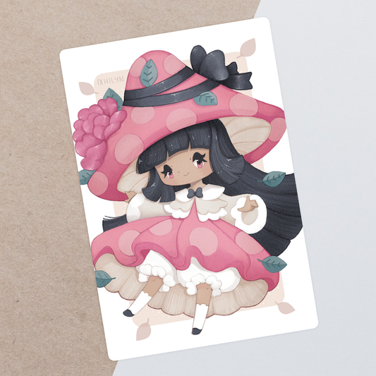 Mushroom Princess Postcard Print