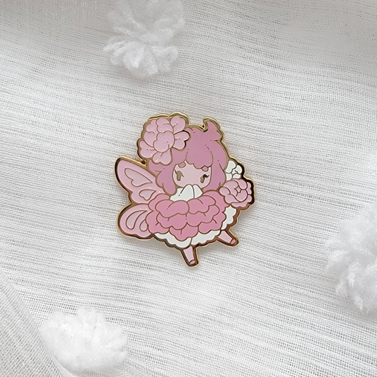 Peony Fairy Pin ~ Last chance