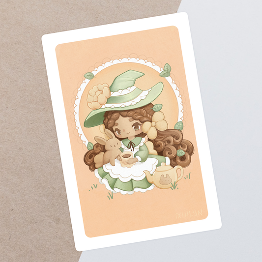 Tea Witch Postcard Print