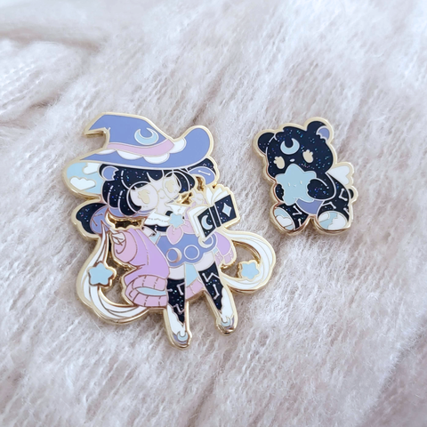 Astrology Bear Witch Pins - August 2023