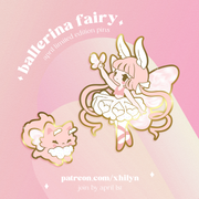 Ballerina Fairy Pins - April 2023