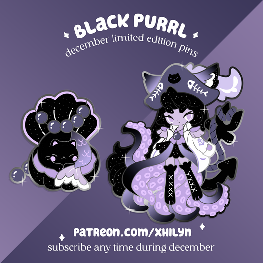 Black Purrl Pins - Dec 2025