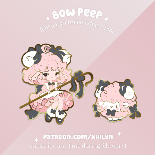 Bow Peep Pins - February 2025