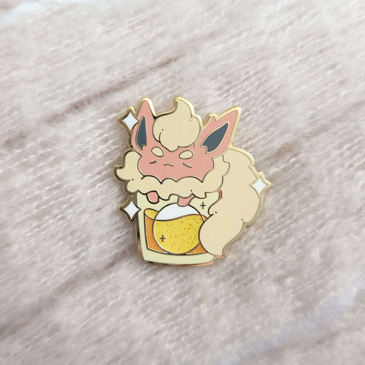 Cinnamon Whiskey Flareon Eevee Pin