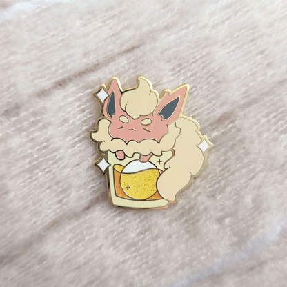 Cinnamon Whiskey Flareon Eevee Pin