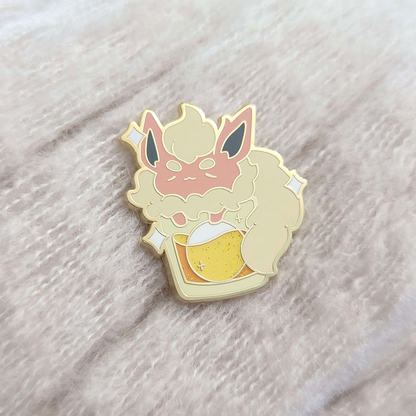 Cinnamon Whiskey Flareon Eevee Pin