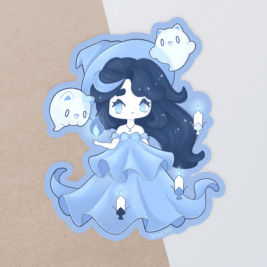 Ghostlight Maiden Matte Holo Sticker - October 25