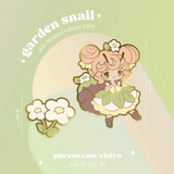 Garden Snail Pins - July 2023