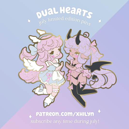 Coming Soon ~ Dual Hearts Pins - July 2025