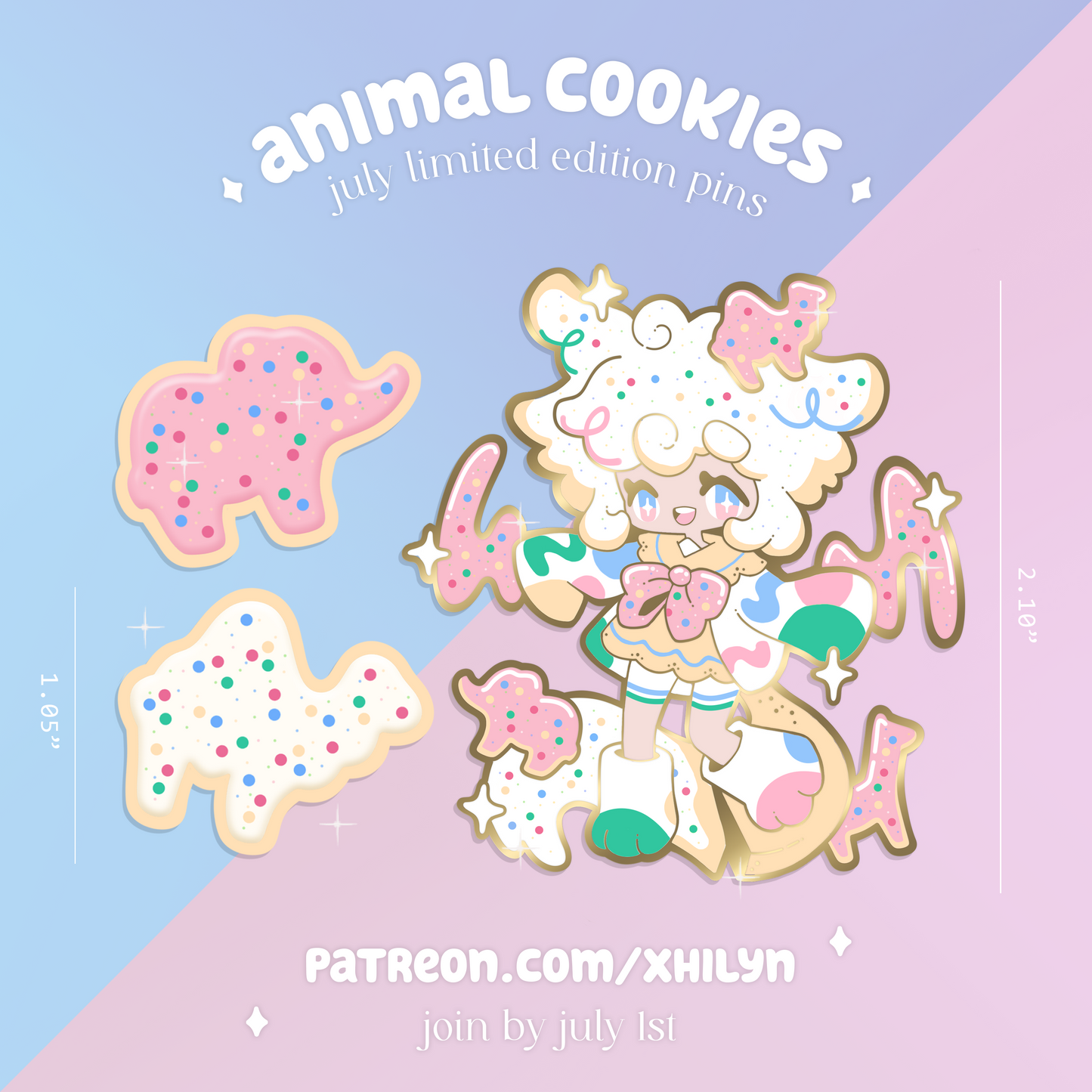 Animal Cookies Pins - July 2024