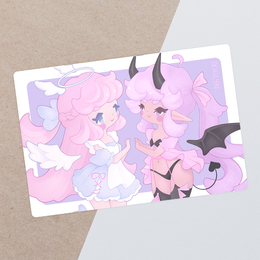 Coming Soon ~ Dual Hearts Postcard Print - July 25