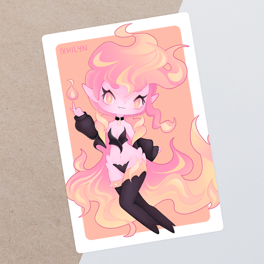 Coming Soon ~ Fire Nymph Postcard Print - May 25