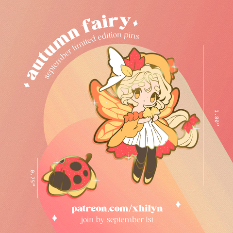 Autumn Fairy Pins - September 2023