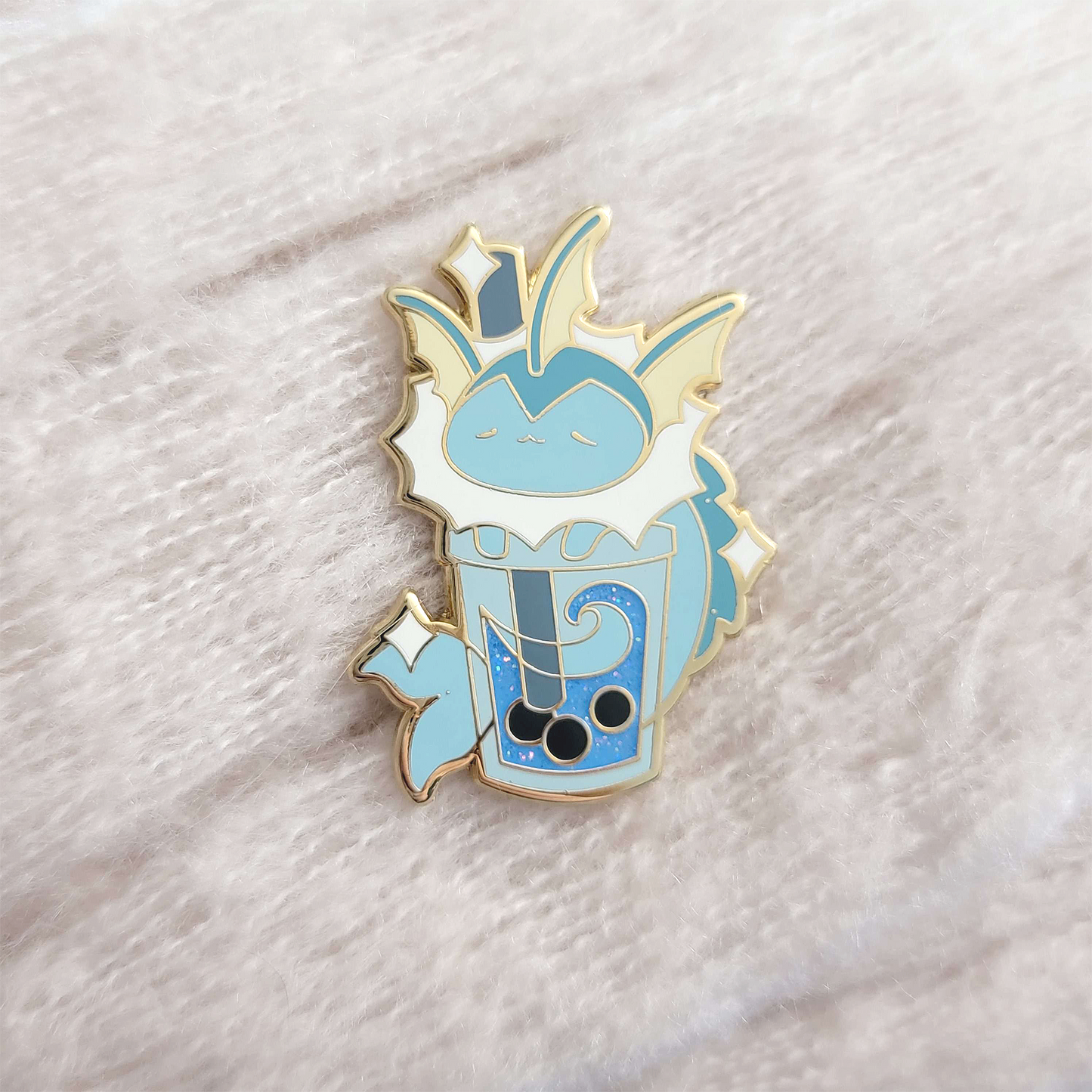 Boba Vaporeon Eevee Pin