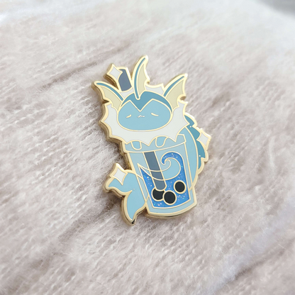 Boba Vaporeon Eevee Pin